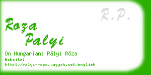 roza palyi business card
